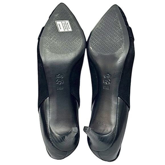 Tory Burch Saray Kitten Heels – Black Leather & Suede – Women’s Size 9.5 - Picture 5 of 12